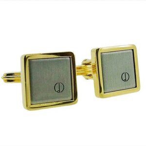 Dunhill cuffs Gold silver Women Authentic secondhand